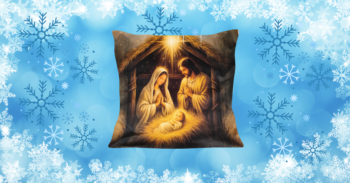 Cojin jesus y maria🎄✨