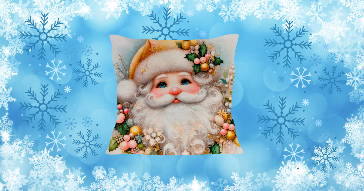 Cojin cara de santa🎄✨