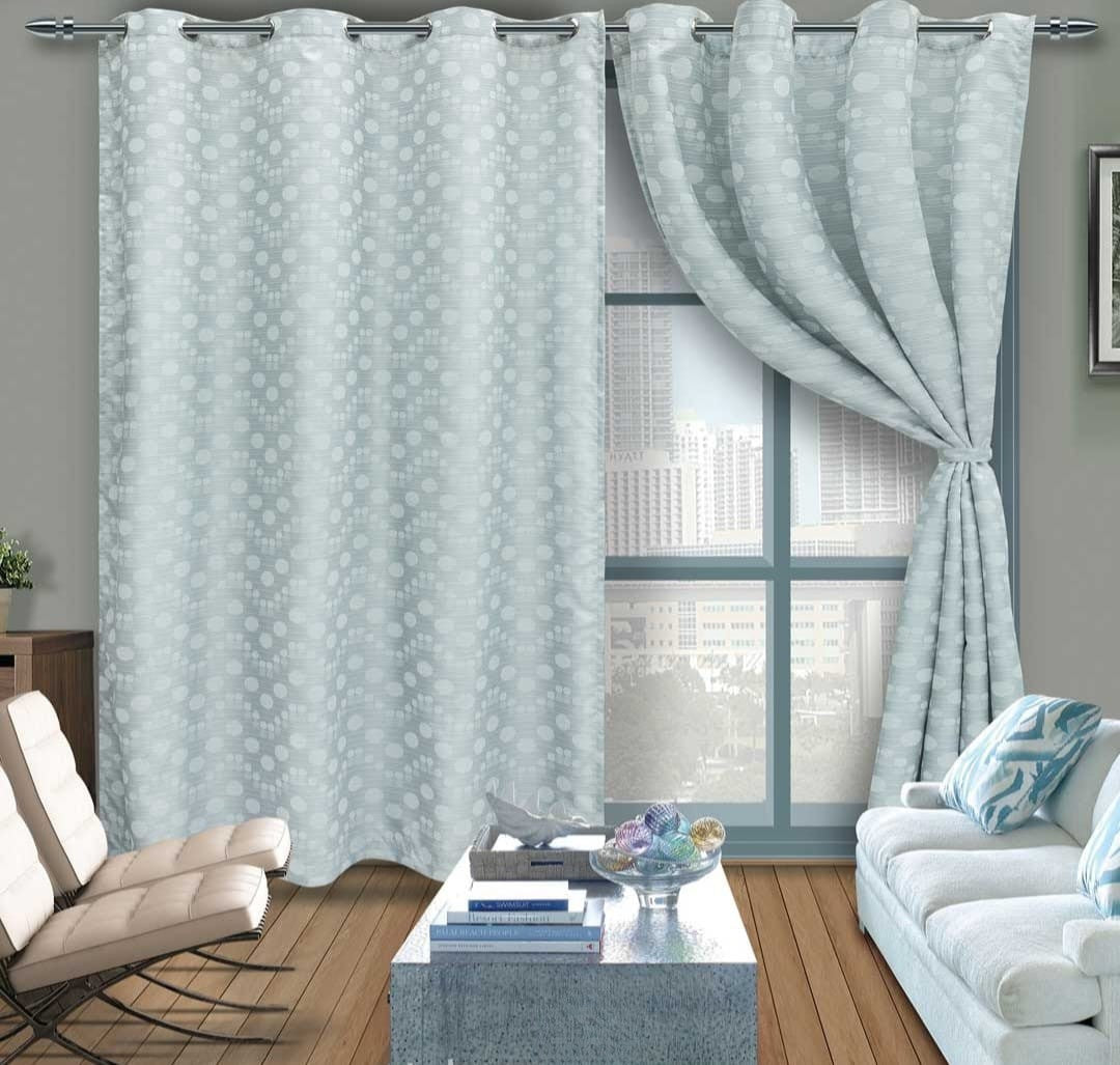 Cortinas Azul Nieve