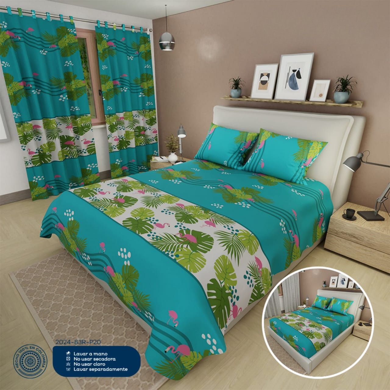 juego de sabanas hawai de microfibra suavizada