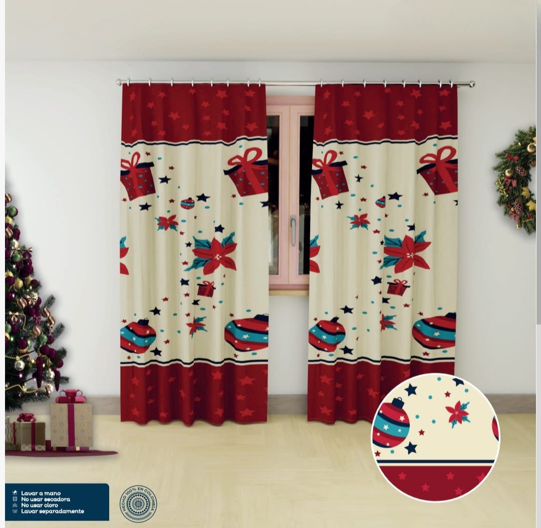 Cortinas De Navidad blancas